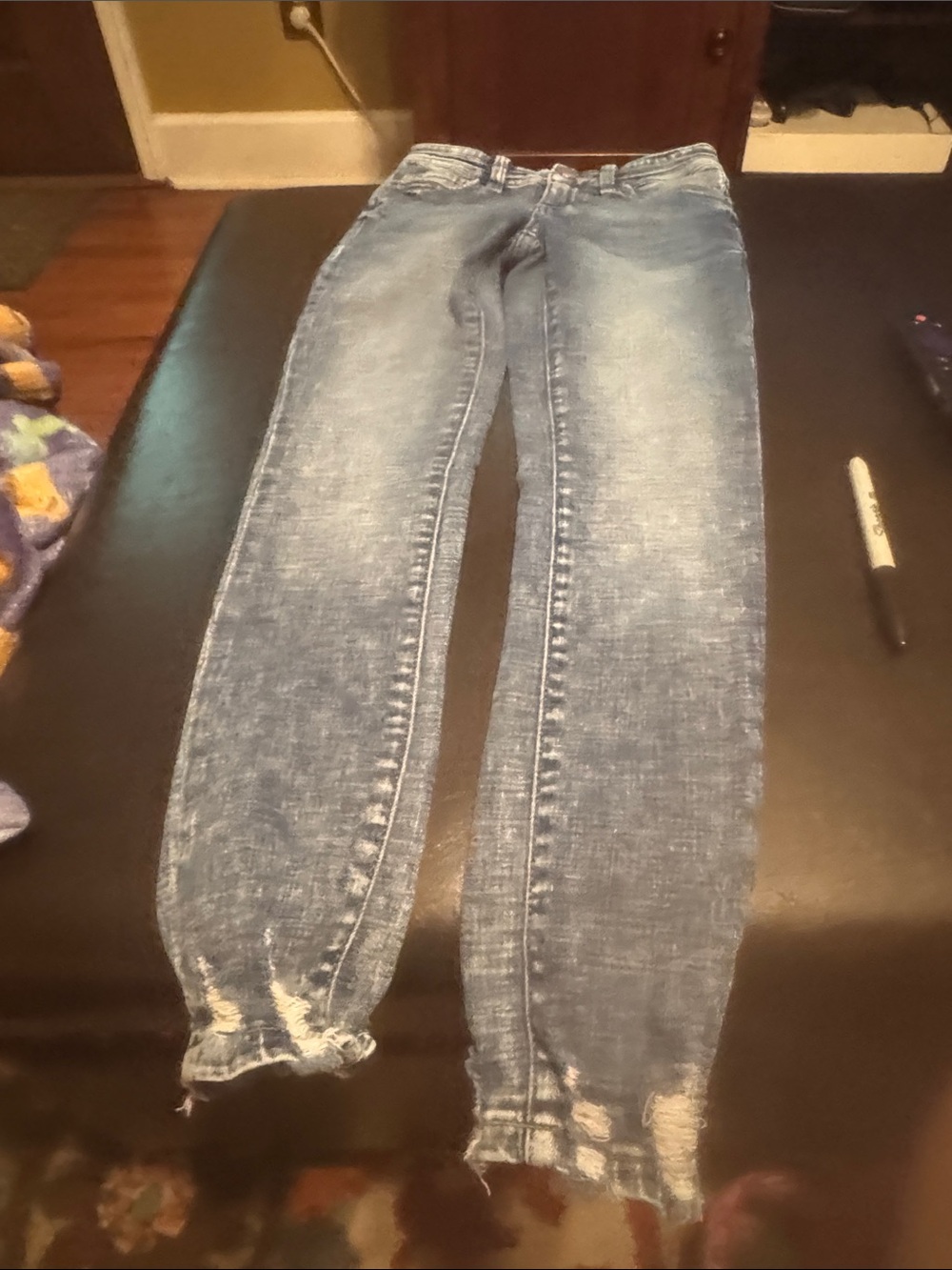 BKE Girls Light Blue Slim Straight Jeans